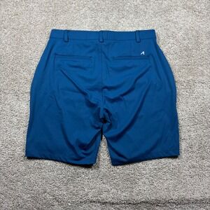 REDVANLY Mens Blue Performance Golf Shorts Size Large 9 Inch Inseam High Stretch